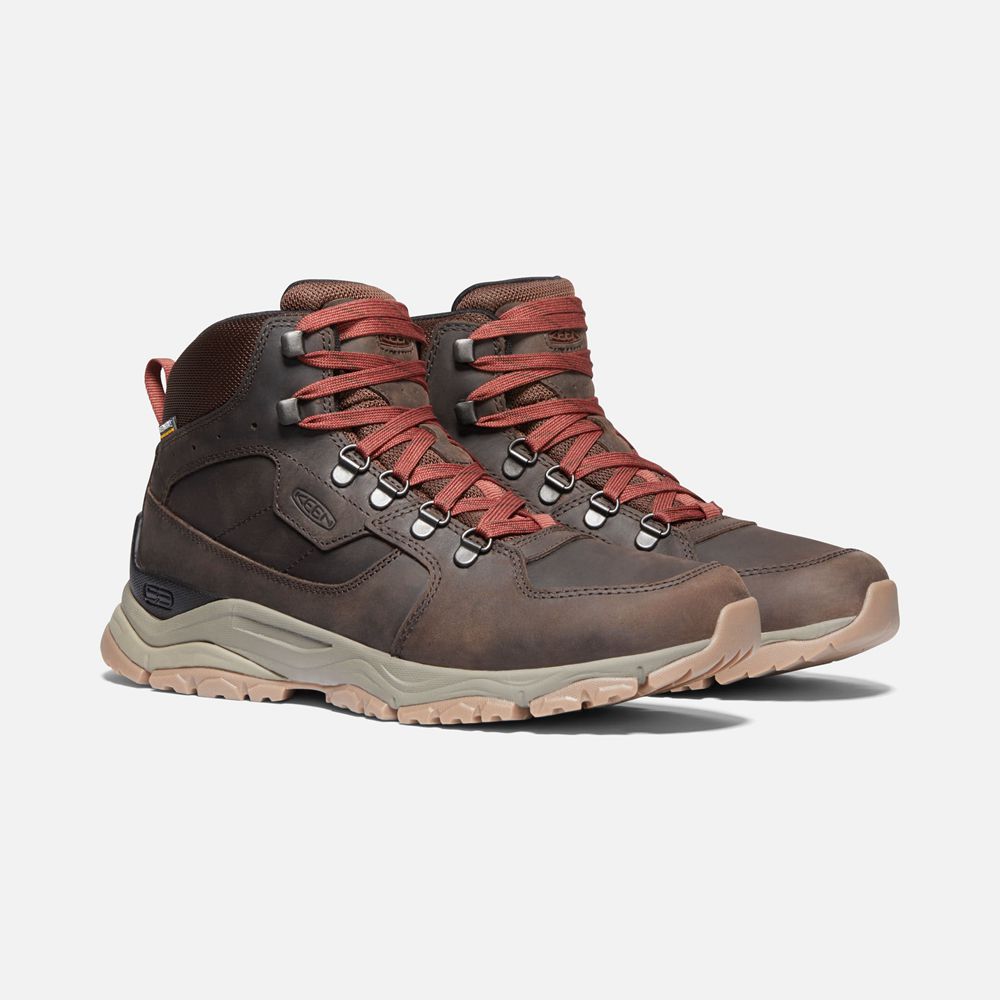 Botas de Seguridad Keen Mexico Rojos/Marrom - Hombre Innate Cuero Waterproof - YG1859736